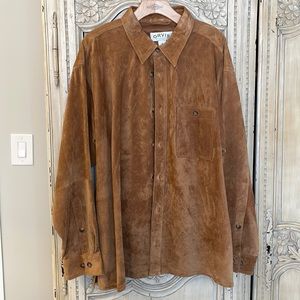 Mens Orvis Suede Shirt Size XL